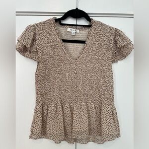 She + Sky Ruched Top